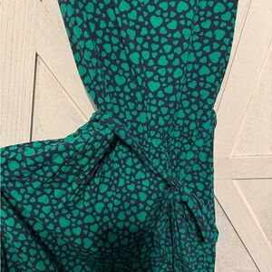 Green Heart Pattern Dress